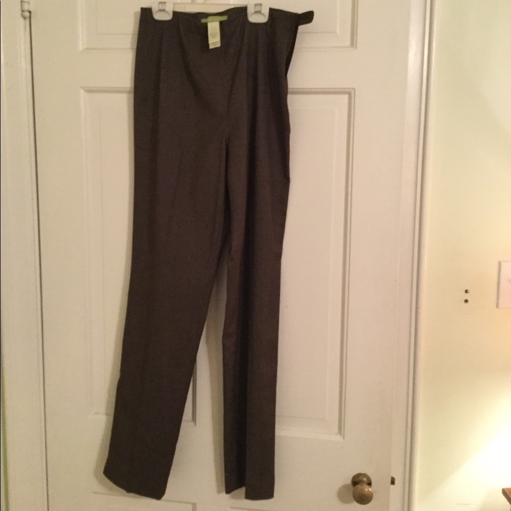 Sigrid Olsen Brown Textured Pants